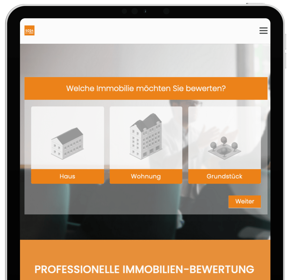 ipad, immobilienbewertung